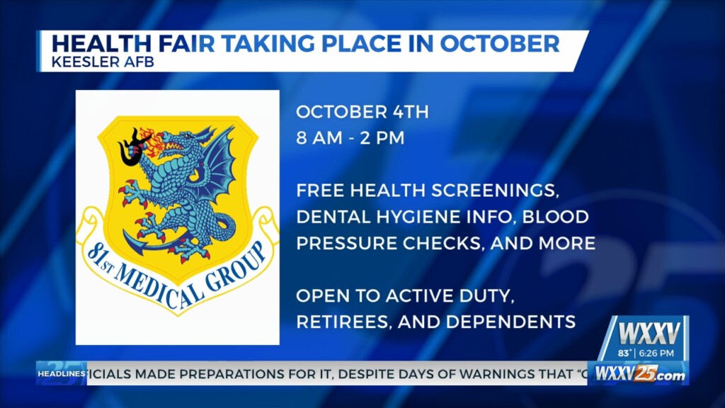 Keesler Afb Hosting Health Fair In October