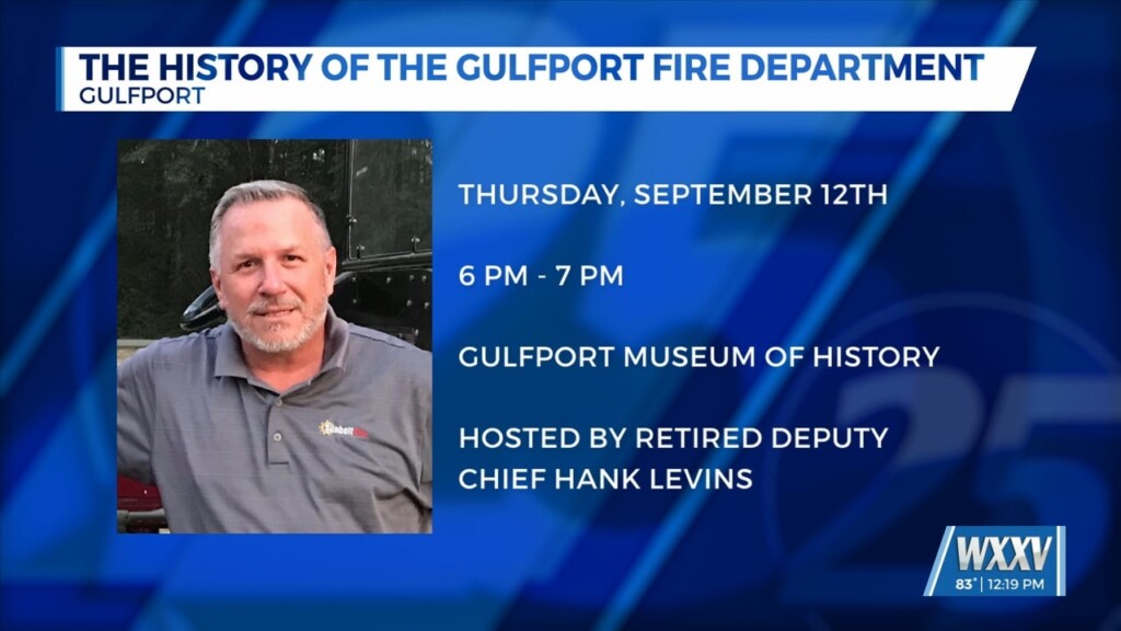 Presentation Being Hosted On The Gulfport Fire Department