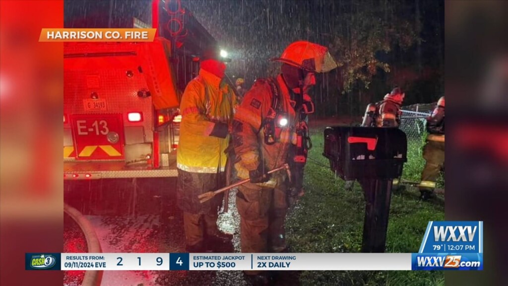 Harrison County Fire Rescue Works Fire During Francine