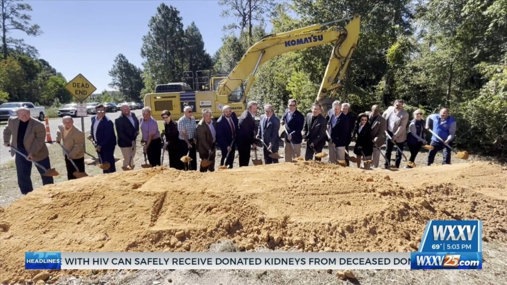 Officials Break Ground On New Popps Ferry Road Project