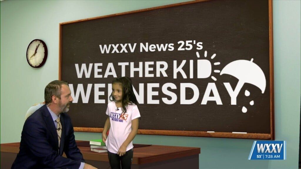 10/16 The First Wxxv Weather Kid Wednesday