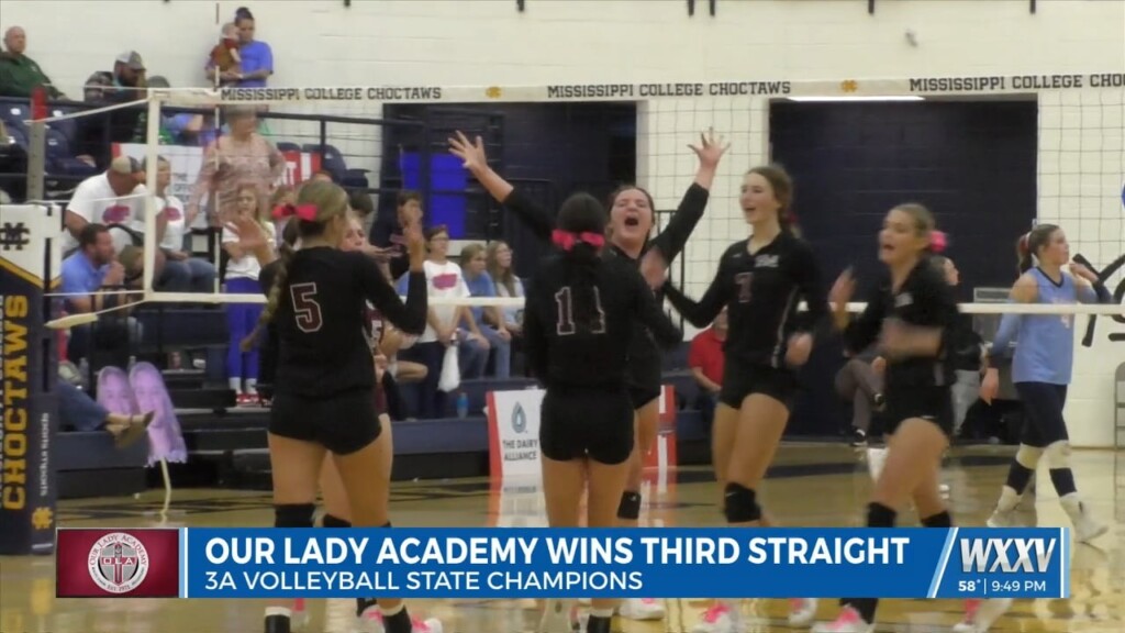 Our Lady Academy Wins Third Volleyball State Championship In A Row