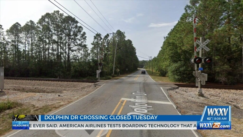 Railroad Crossing At Dolphin Drive In Gautier Closing On Tuesday