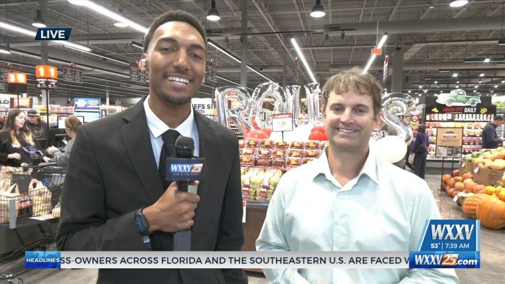 Wxxv News 25’s Everett Ganier Jr. Is At The Grand Opening Of The New Rouses In Biloxi