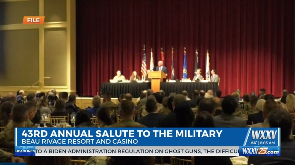 Wxxv News 25’s Everett Ganier Jr. Is At The 43rd Annual Salute To The Military