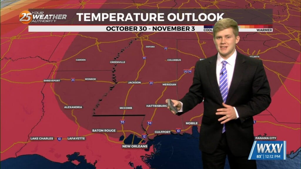 10/24 Sam Parker's "warming" Thursday Midday Forecast