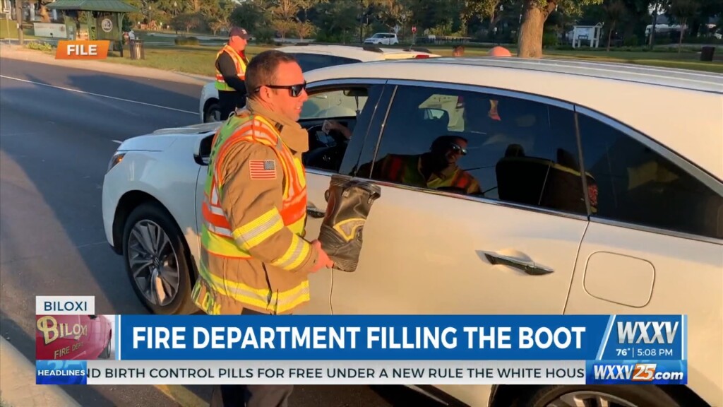 Biloxi Fire Department Filling The Boot During Drive