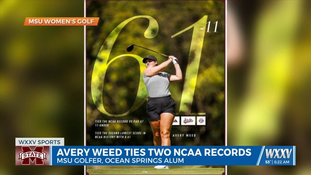 Ocean Springs Alum And Mississippi State Golfer Avery Weed Makes History Tying Two Ncaa Golf Records