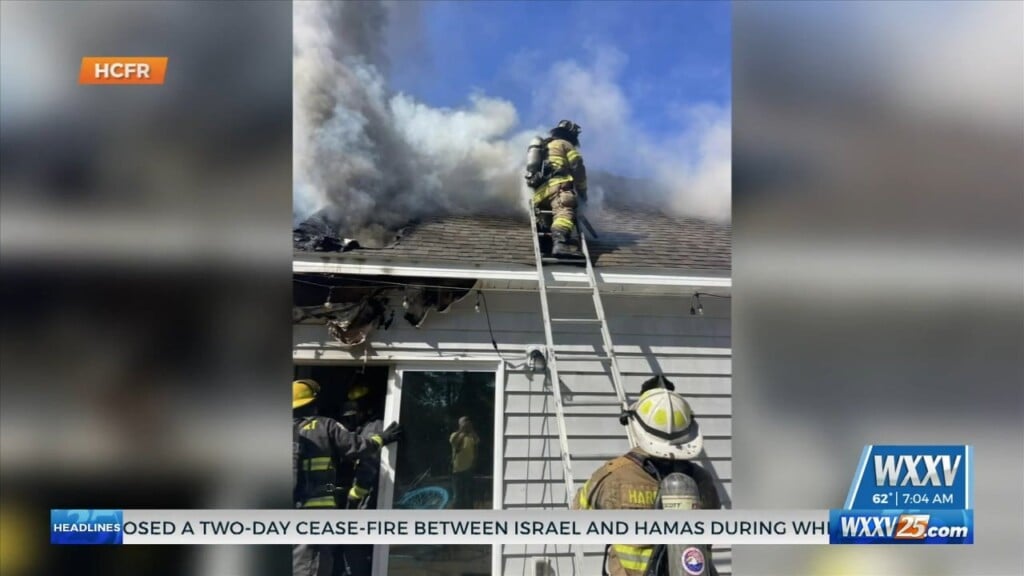 Harrison County Fire Crews Battle House Fire Sunday