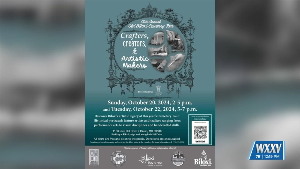Biloxi Hosting Cemetery Tours To Meet Local Famed Artists