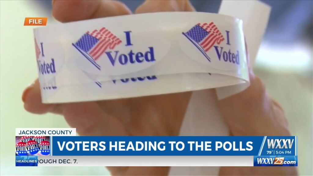 Wxxv’s Elizabeth Keen Live In Jackson County As Voters Continue To Head To The Polls