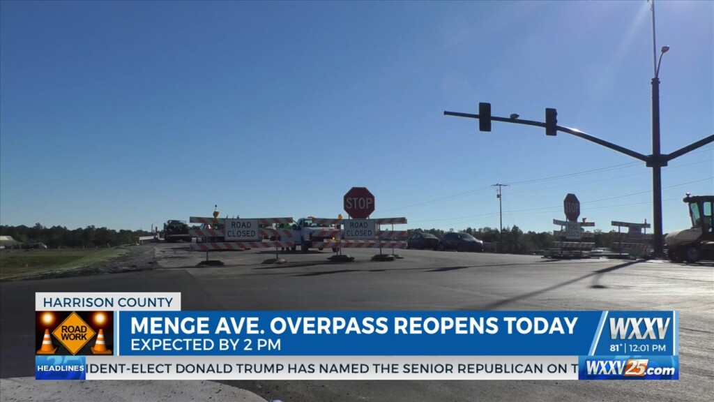 Wxxv’s Lucas Warren Is At Menge Avenue Just Before The Bridge Reopening
