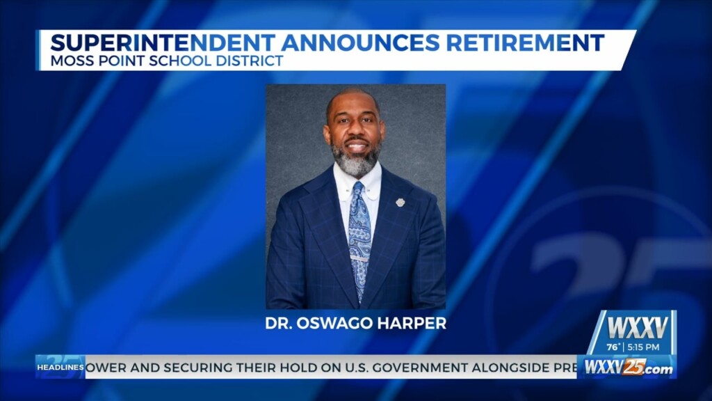 Moss Point School District Superintendent Announces Retirement