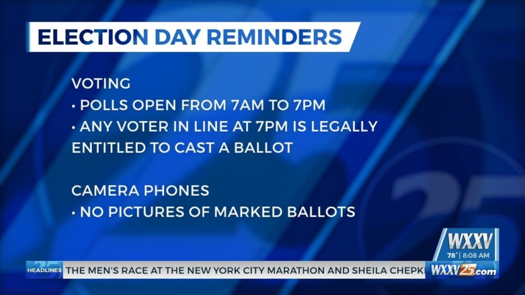 Election Day Reminders