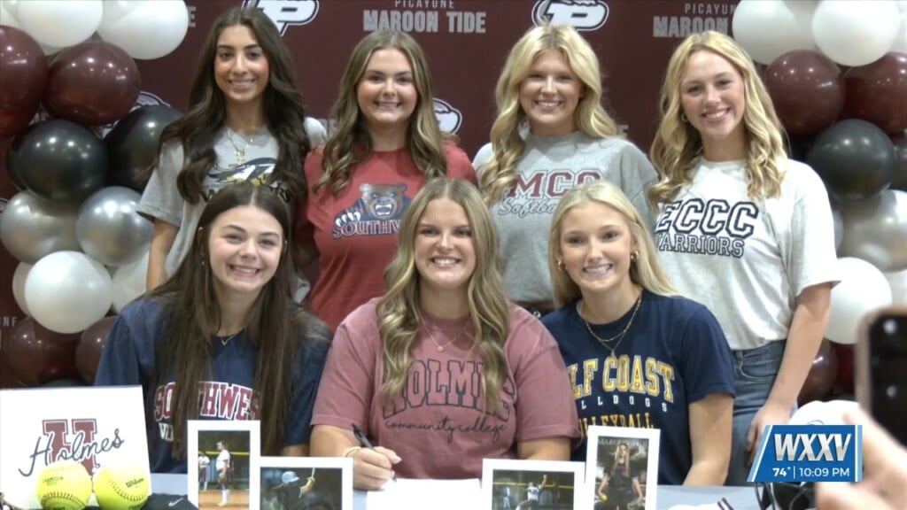 7 Picayune Maroon Tide Student Athletes Sign To Play College Sports