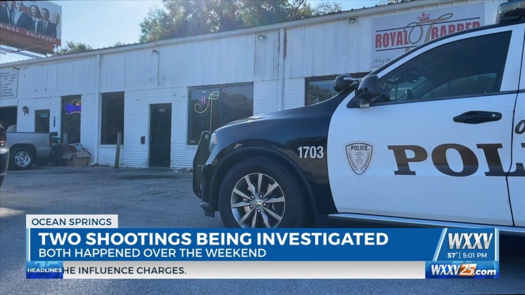 Police Investigating Two Shootings In Ocean Springs