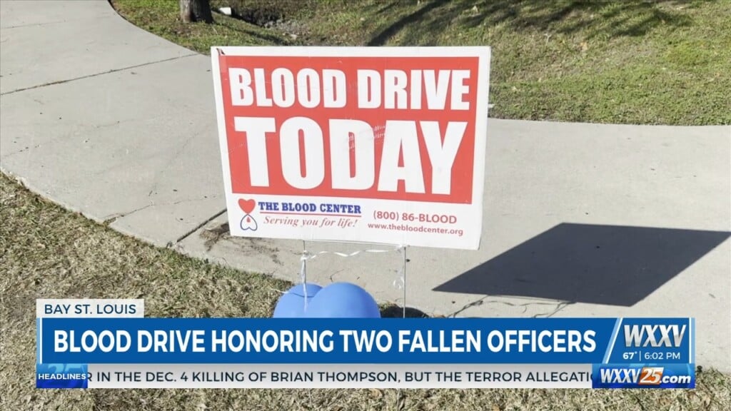 Blood Drive Honors Fallen Bay St. Louis Police Officers