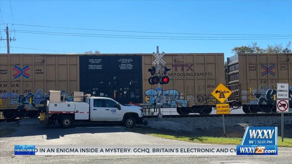 One Injured In Vehicle Train Collision In Gulfport