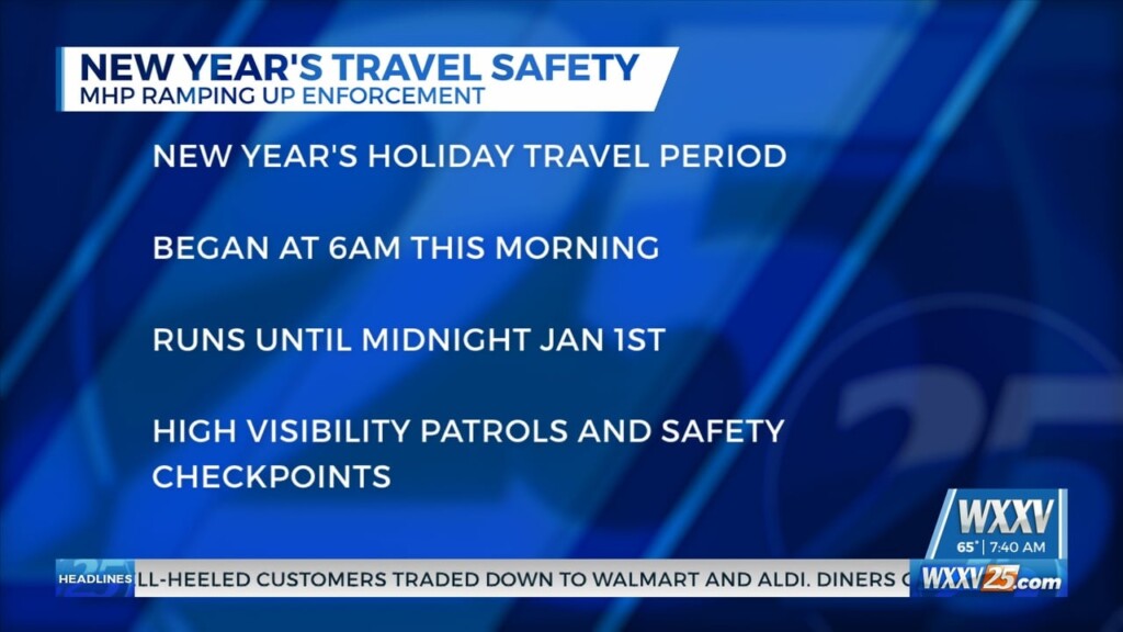 New Year's Holiday Road Safety