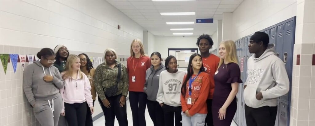 Elizabeth Keen Visits Students With Panther News Network At Pascagoula High