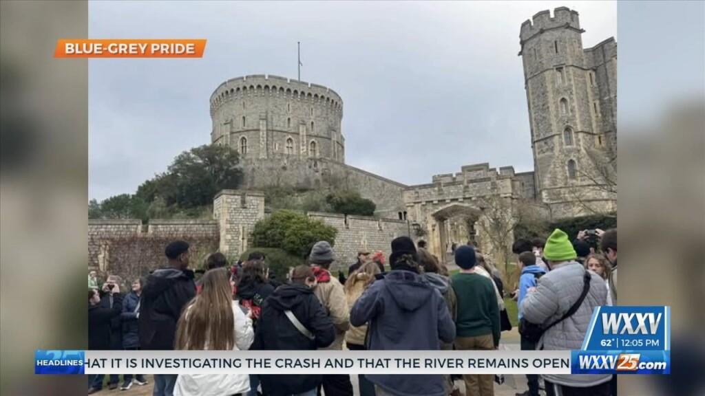 Ocean Spring High’s Blue Grey Pride Band Visits Windsor Castle