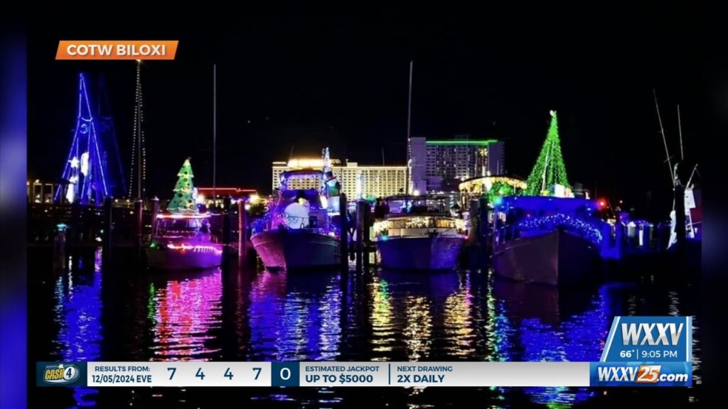 Community Comes Out For 39th Annual Christmas On The Water In Biloxi
