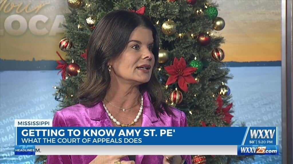 Amy St. Pe' Joins Wxxv News 25 To Explain What A Appeals Court Judge Does