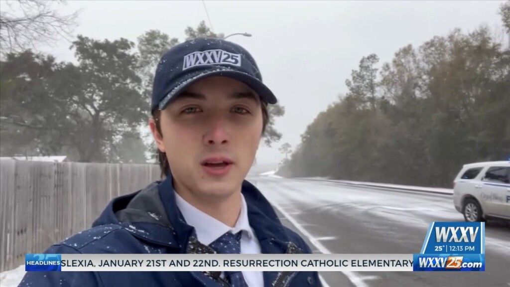 Wxxv’s Ethan Krauss Brings Us More On Snow Accumulation On Roadways