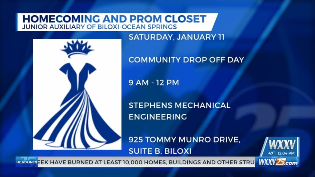 Community Drop Off Day For Junior Auxiliary Of Biloxi Ocean Springs Prom Closet