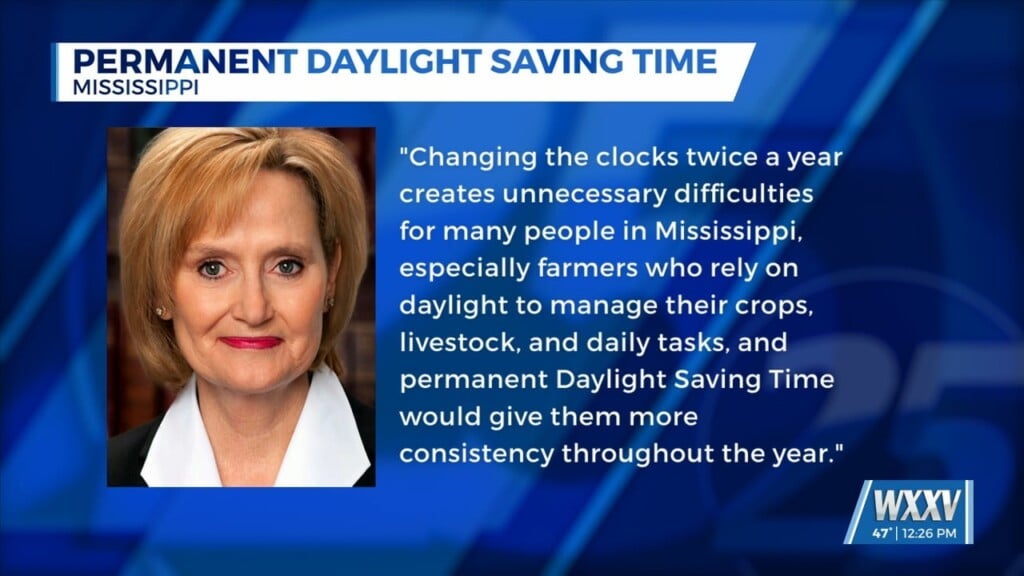 Senator Cindy Hyde Smith Supports Permanent Daylight Savings Time