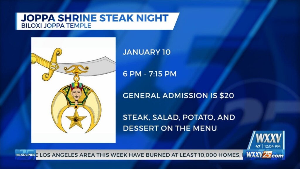 Joppa Shriners Hosting Steak Night Friday