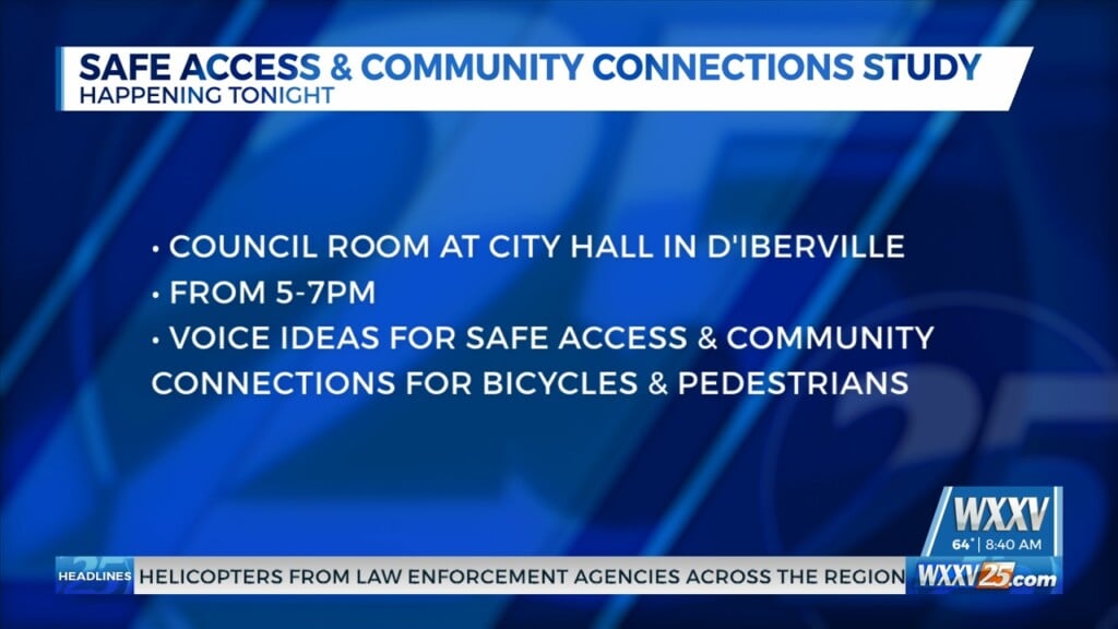 City Of D’iberville Holding ‘safe Access And Community Connections’ Study