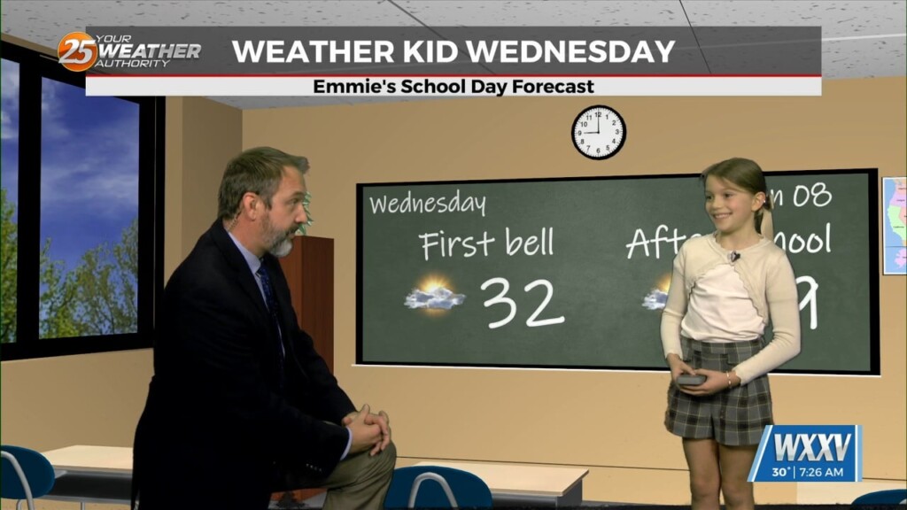 01/08 Emmie's "weather Kid" Wednesday Forecast
