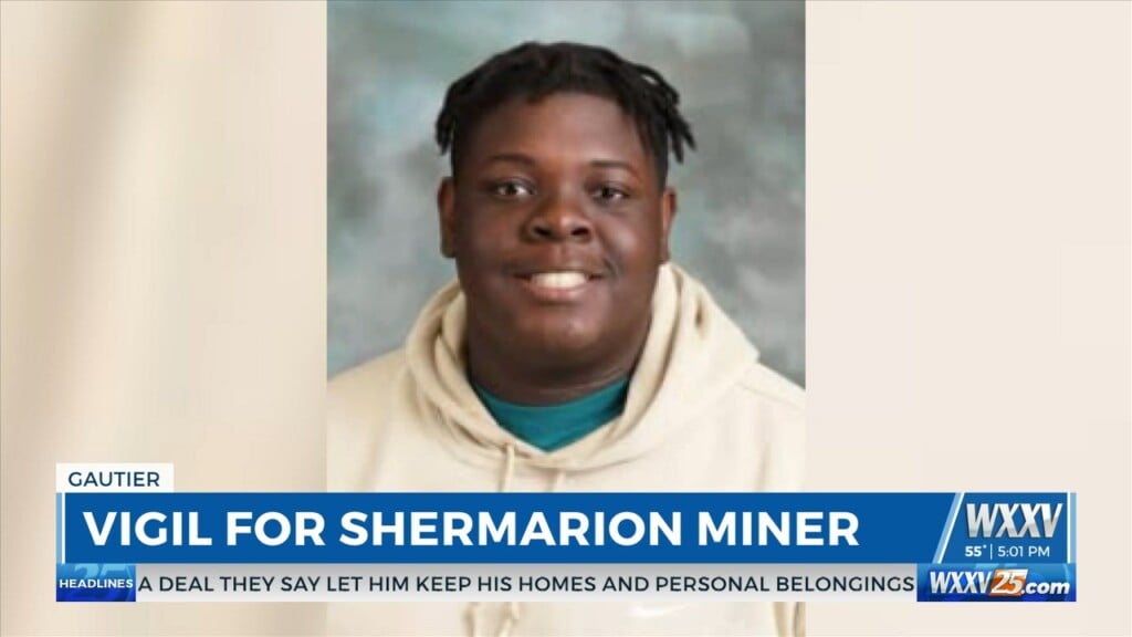 Gautier Community Pays Respect To Shermarion Miner At Vigil
