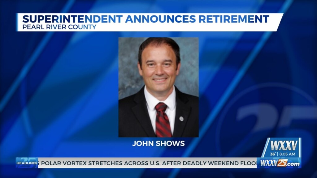 Pearl River County Superintendent Announces Retirement