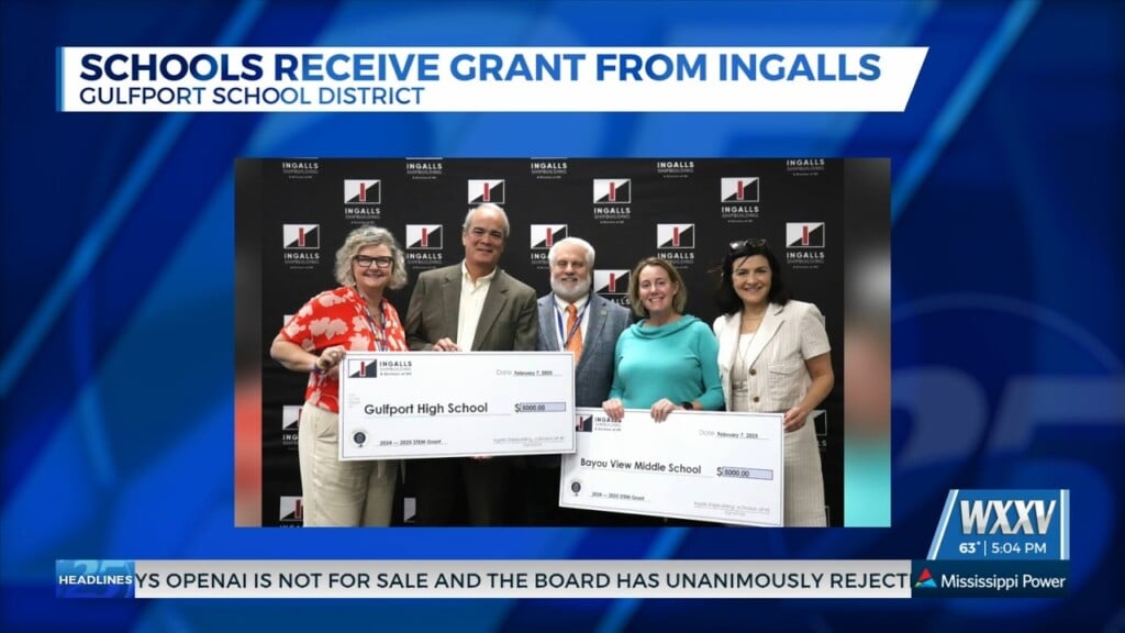 Gulfport School District Teachers Receive Grant From Ingalls Shipbuilding