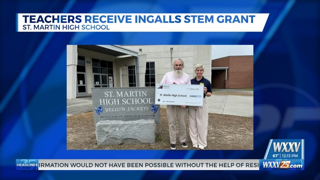 Teachers From St. Martin Receive Grant From Ingalls