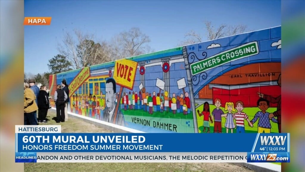 Hattiesburg Unveils Their 60th Mural