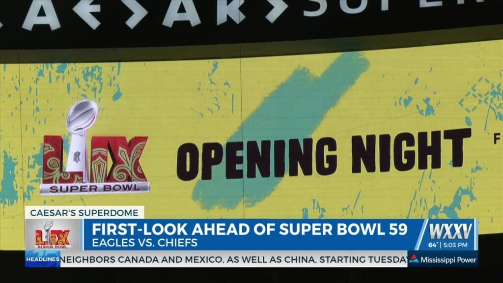Wxxv News 25’s Ansley Brent Gets A Look At The Inside Of The Superdome Ahead Of Super Bowl 59