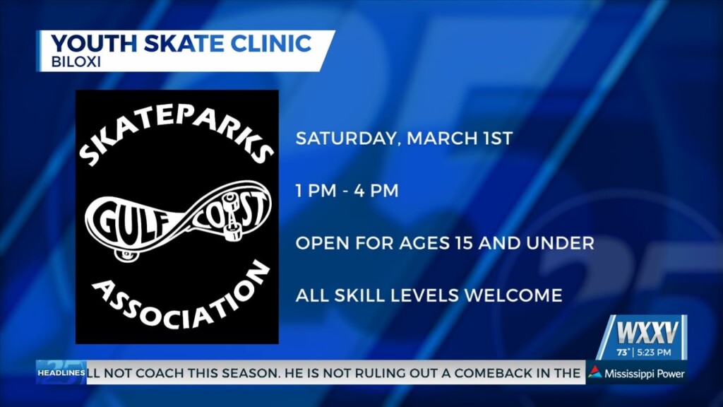 Youth Skate Clinic Being Hosted This Saturday