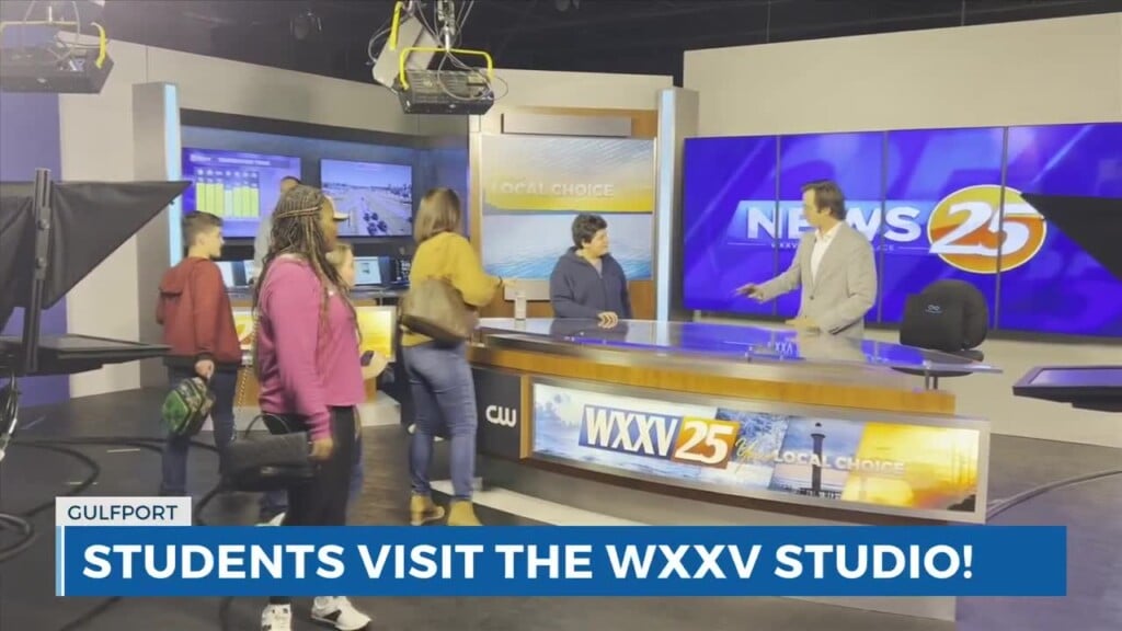 Gautier Middle School Visits Wxxv
