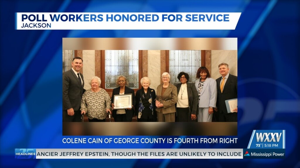 George County Woman Among Poll Workers Honored For Service