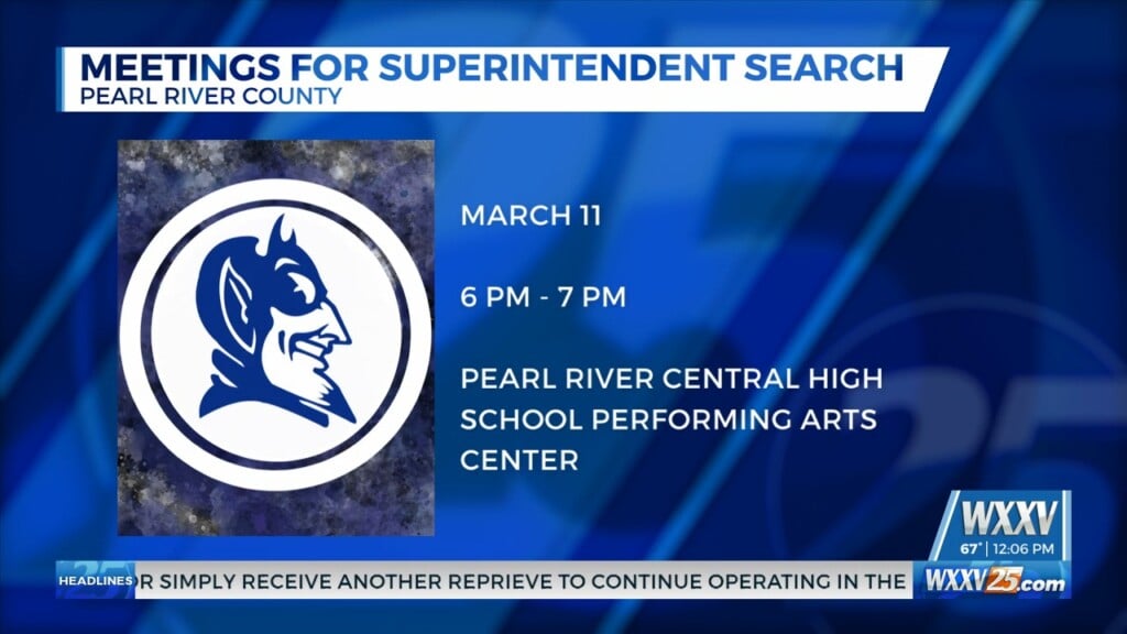 Meeting To Discuss Pearl River County Superintendent Search