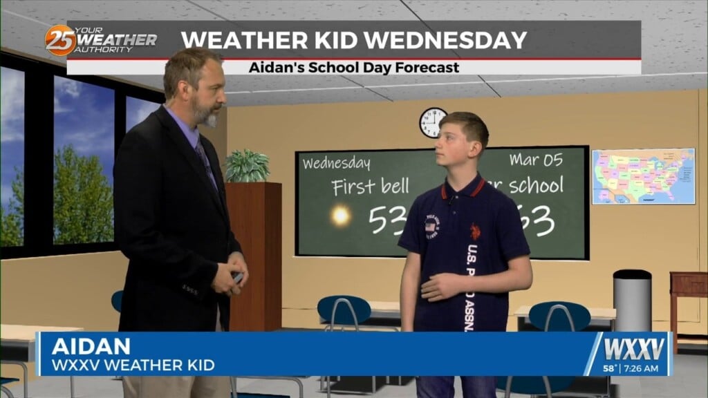 03/05 Aidan's "weather Teen" Wednesday Morning Forecast