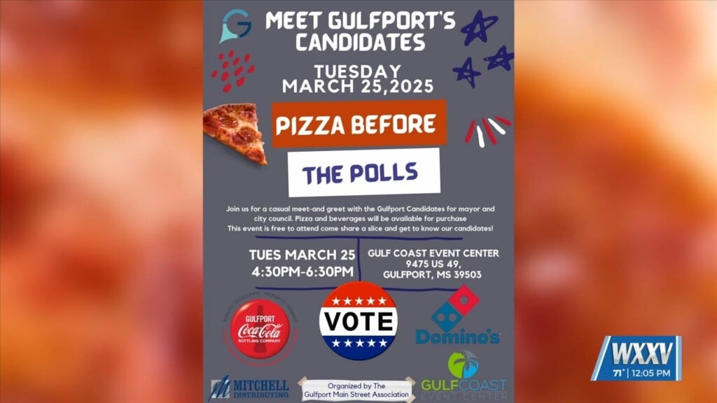 Meet Gulfport Candidates At ‘pizza Before The Polls’ Event