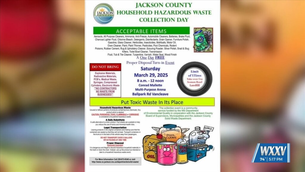 Jackson County Hazardous Waste Collection Happening Saturday