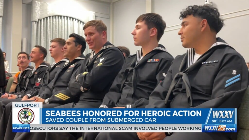 Seabees Honored By The City Of Gulfport For Heroic Action In February