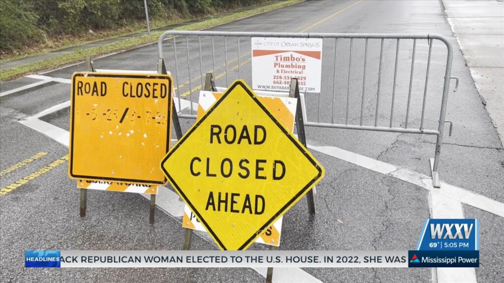 Repair Work Continues On Hanshaw Road Bridge In Ocean Springs
