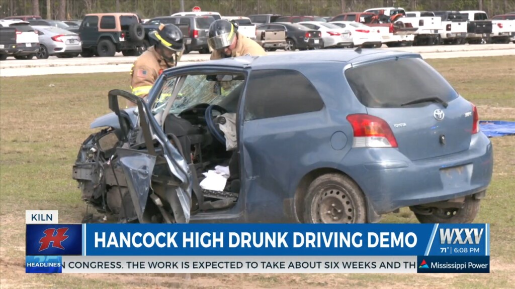 Drunk Driving Demonstration At Hancock High School