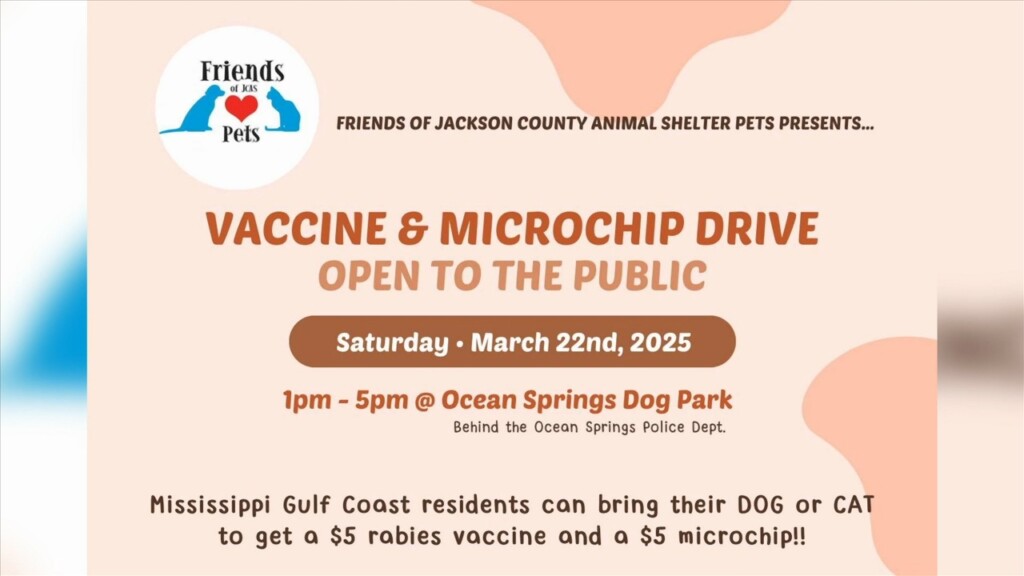 Pet Vaccine And Microchip Drive In Jackson County